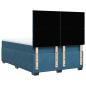 Preview: Boxspringbett mit Matratze Blau 140x200 cm Samt