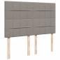 Preview: ARDEBO.de - Boxspringbett mit Matratze Taupe 140x200 cm Stoff