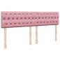 Preview: Boxspringbett mit Matratze Rosa 180x200 cm Samt