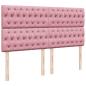 Preview: Boxspringbett mit Matratze Rosa 180x200 cm Samt