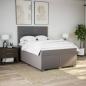 Preview: Boxspringbett mit Matratze Taupe 140x200 cm Stoff