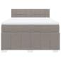 Preview: Boxspringbett mit Matratze Taupe 140x200 cm Stoff