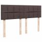 Preview: Boxspringbett mit Matratze Dunkelbraun 140x200 cm Stoff