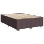Preview: Boxspringbett mit Matratze Dunkelbraun 140x200 cm Stoff