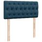 Preview: Boxspringbett mit Matratze Blau 90x200 cm Samt