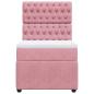 Preview: Boxspringbett mit Matratze Rosa 90x200 cm Samt