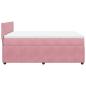 Preview: Boxspringbett mit Matratze Rosa 140x200 cm Samt
