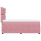 Preview: Boxspringbett mit Matratze Rosa 90x190 cm Samt