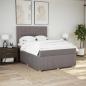 Preview: Boxspringbett mit Matratze Taupe 140x200 cm Stoff