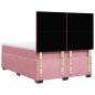 Preview: Boxspringbett mit Matratze Rosa 140x200 cm Samt