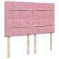 Preview: Boxspringbett mit Matratze Rosa 140x200 cm Samt