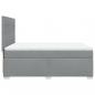 Preview: Boxspringbett mit Matratze Hellgrau 140x200 cm Stoff