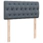 Preview: Boxspringbett mit Matratze Dunkelgrau 90x200 cm Samt