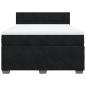 Preview: Boxspringbett mit Matratze Schwarz 140x200 cm Samt