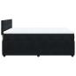 Preview: Boxspringbett mit Matratze Schwarz 140x200 cm Samt