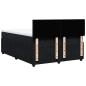 Preview: Boxspringbett mit Matratze Schwarz 140x200 cm Samt