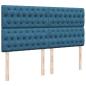 Preview: ARDEBO.de - Boxspringbett mit Matratze Blau 180x200 cm Samt