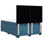 Preview: Boxspringbett mit Matratze Blau 140x200 cm Samt
