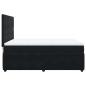 Preview: Boxspringbett mit Matratze Schwarz 140x200 cm Samt