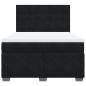 Preview: Boxspringbett mit Matratze Schwarz 140x200 cm Samt