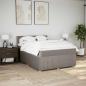 Preview: Boxspringbett mit Matratze Taupe 140x200 cm Stoff
