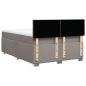 Preview: Boxspringbett mit Matratze Taupe 140x200 cm Stoff