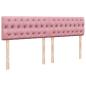 Preview: Boxspringbett mit Matratze Rosa 180x200 cm Samt