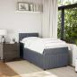 Preview: Boxspringbett mit Matratze Dunkelgrau 90x190 cm Samt