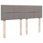 Preview: Boxspringbett mit Matratze Taupe 140x200 cm Stoff
