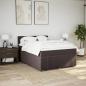 Preview: Boxspringbett mit Matratze Dunkelbraun 140x200 cm Stoff