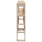 Preview: Kopfteil mit Ablagen 180 cm Massivholz Kiefer