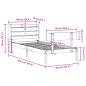 Preview: Massivholzbett ohne Matratze 90x200 Kiefernholz