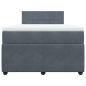 Preview: Boxspringbett mit Matratze Dunkelgrau 120x190 cm Samt