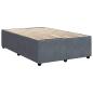 Preview: Boxspringbett mit Matratze Dunkelgrau 120x190 cm Samt