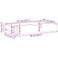 Preview: Bettschubladen mit Rollen 2 Stk. 90x55x16 cm Massivholz Kiefer