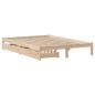 Preview: Massivholzbett ohne Matratze 135x190 cm Kiefernholz
