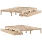 Preview: Massivholzbett ohne Matratze 135x190 cm Kiefernholz