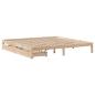 Preview: Massivholzbett mit Schubladen 200x200 cm Kiefer