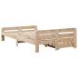 Preview: Massivholzbett ohne Matratze 120x190 cm Kiefernholz
