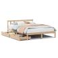 Preview: Massivholzbett ohne Matratze 140x190 cm Kiefernholz