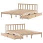 Preview: Massivholzbett ohne Matratze 140x190 cm Kiefernholz