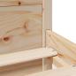 Preview: Massivholzbett ohne Matratze 75x190 cm Kiefernholz
