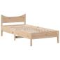 Preview: Massivholzbett mit Kopfteil 90x190 cm Kiefer