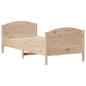 Preview: Massivholzbett ohne Matratze 75x190 cm Kiefernholz