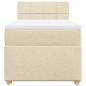 Preview: Boxspringbett mit Matratze Creme 90x190 cm Stoff