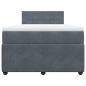 Preview: Boxspringbett mit Matratze Dunkelgrau 120x200 cm Samt