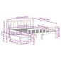 Preview: Massivholzbett ohne Matratze 120x190 cm Kiefernholz