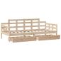 Preview: Tagesbett mit Schubladen 90x190 cm Massivholz Kiefer