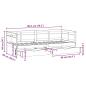Preview: Tagesbett mit Schubladen 90x190 cm Massivholz Kiefer