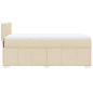 Preview: ARDEBO.de - Boxspringbett mit Matratze Creme 90x190 cm Stoff